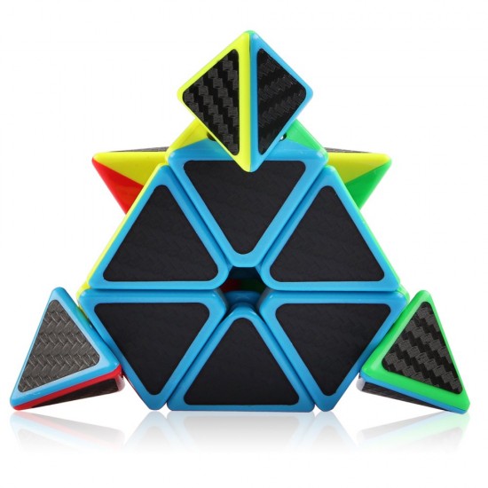 Cub Magic 3x3x3, Moyu MoFangJiaoShi Pyraminx, fibra de carbon, 59CUB-1