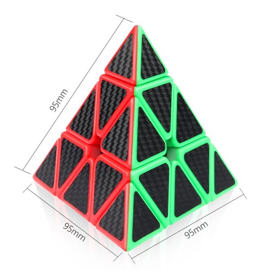 Cub Magic 3x3x3, Moyu MoFangJiaoShi Pyraminx, fibra de carbon, 59CUB-1