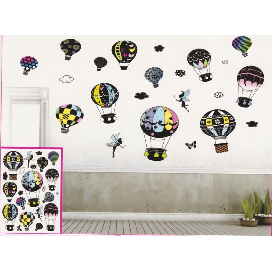 Sticker  decorativ  5D Baloane colorate 