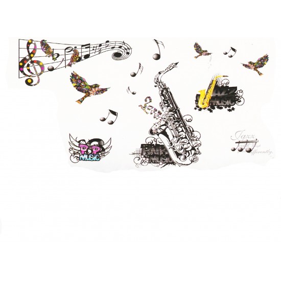 Sticker  decorativ  5D Jazz music 