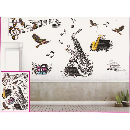 Sticker  decorativ  5D Jazz music 