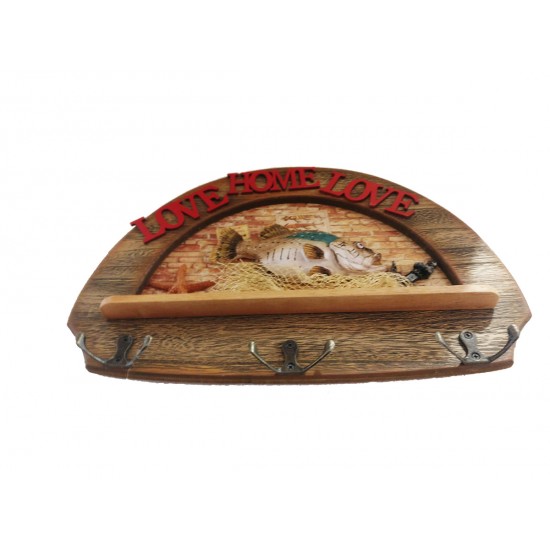 Cuier love home , 3 agatatori, 36 cm, H40A2X