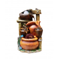 Fantana arteziana, cu buton On/off, 34 Vase, 35 cm, 1176CX