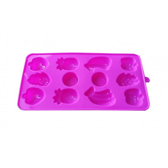 Forma din silicon pentru bomboane, gheata, model Legume, 26D