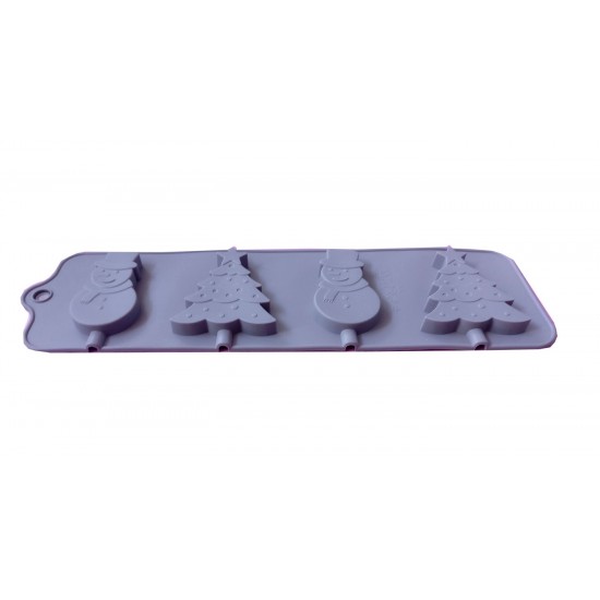 Forma din silicon pentru ciocolata, 4 cavitati, 79COF