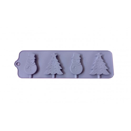 Forma din silicon pentru ciocolata, 4 cavitati, 79COF
