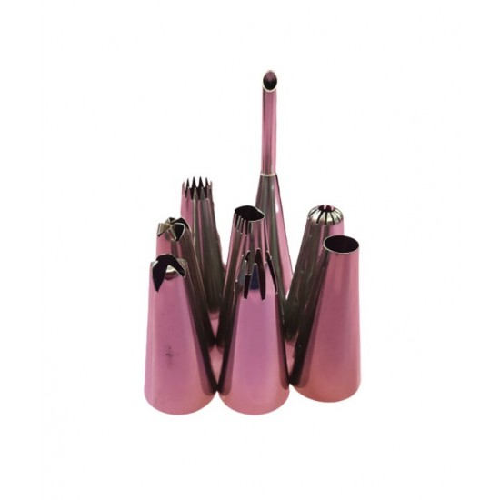 Set 8 duiuri ornat din inox, Rose, 59COF Set 8 duiuri ornat din inox, Rose, 59COF
