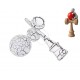 Kendama Profesionala, Bila din lemn, Design artistic cu finisaj Crapatura + Sticker pentru Telefon, 102KD