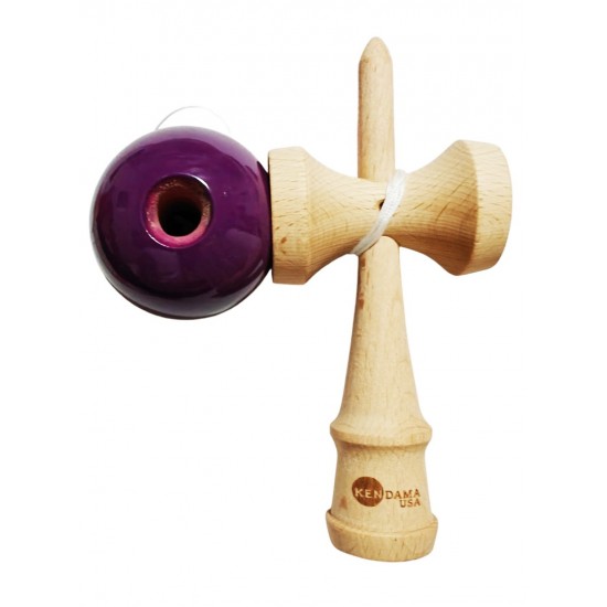 Kendama din lemn natural, Bila lemn + Sticker Waterproof USA pentru telefon, 163KD