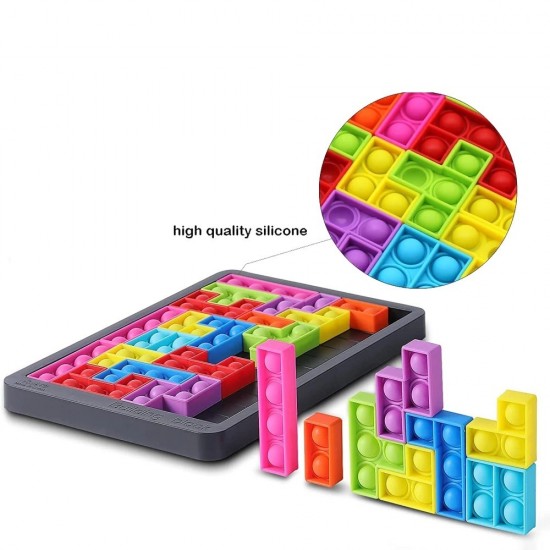 Puzzle Push Pop , Jucarie antistres pentru copii, 26 piese, 26 cm, 22200147