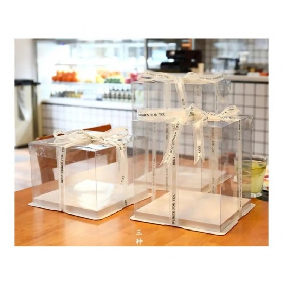 Cutie Toruti cu capac transparent  si baza din carton plastifiat solid si rezistent, 33x33 cm, 414COF