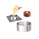 Forma pentru torturi, rotunda reglabila 16-30 cm, Inaltime 8,8 cm, Inox, 461COF