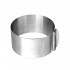 Forma pentru torturi, rotunda reglabila 16-30 cm, Inaltime 8,8 cm, Inox, 461COF
