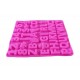 Forma silicon cu Cifre, Litere, Piciorus, Manuta, Biberon, Dinozaur, Suzeta, Roz, 21 cm, 493COF