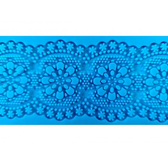 Matrita silicon pentru fondat, pentru decorare torturior,  Albastru, 39 cm, 494COF
