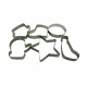 Set 6 forme decupatoare tema Craciun, pentru biscuiti sau gogosi, 6 cm, 513COF
