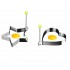 Set 2 forme de prajit oua sau de prajit clatite in forma de inimiora si stea, 8 cm, 514COF