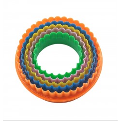 Set 5 forme decupatoare in forma de Cerc, pentru biscuiti sau gogosi, 9 cm, 517COF
