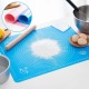 Covoras pentru aluat din silicon, foaie antiaderenta, 60x80 cm, Albastru, 557COF