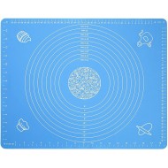 Covoras pentru aluat din silicon, foaie antiaderenta, 60x80 cm, Albastru, 557COF