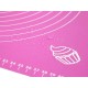 Covoras pentru aluat din silicon, foaie antiaderenta, 60x80 cm, Mov, 558COF