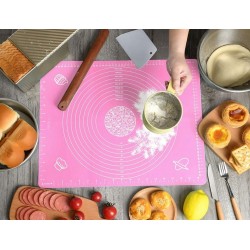Covoras pentru aluat din silicon, foaie antiaderenta, 60x80 cm, Mov, 558COF