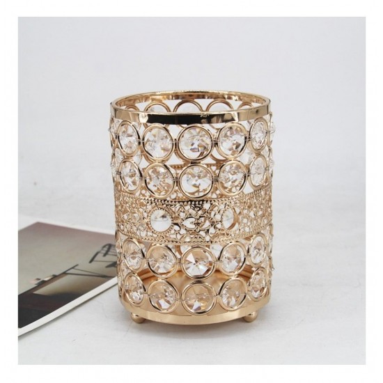 Suport pensule pachiaj. Crystal Luxury, Gold, 13 cm,  A13575