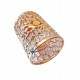 Suport pensule pachiaj. Crystal Luxury, Gold, 13 cm,  A13575