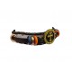 Bratara din piele ecologica, Model Cruce, Negru, BR32