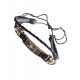 Bratara din piele ecologica, Zodiac Scorpion, Negru, BR44
