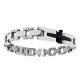 Bratara din otel inoxidabil, Grad chirurgical 316L, Cross, A4S1898