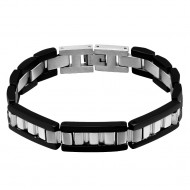 Bratara din otel inoxidabil, Grad chirurgical 316L, Wide Black, A4S2519 Bratara din otel inoxidabil, Grad chirurgical 316L, Wide Black, A4S2519