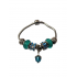 Bratara fantezie, cu talismane turcoaz, Diamant, A4B29