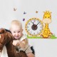 Ceas decorativ de perete, Girafa, Ceas cu Autocolant, 53 cm, CD865 Ceas decorativ de perete, Girafa, Ceas cu Autocolant, 53 cm, CD865