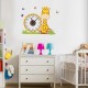 Ceas decorativ de perete, Girafa, Ceas cu Autocolant, 53 cm, CD865 Ceas decorativ de perete, Girafa, Ceas cu Autocolant, 53 cm, CD865
