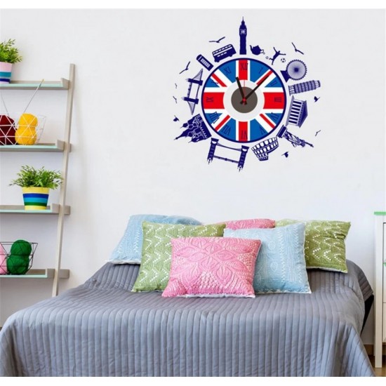Ceas decorativ de perete, London, Ceas cu Autocolant, 52 cm, CD861 Ceas decorativ de perete, London, Ceas cu Autocolant, 52 cm, CD861