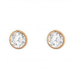 Cercei argint, Placat cu Aur roz 14k, Cristale Zirconiu White, A4S37124 Cercei argint, Placat cu Aur roz 14k, Cristale Zirconiu White, A4S37124