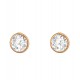 Cercei argint, Placat cu Aur roz 14k, Cristale Zirconiu White, A4S37124