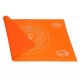 Covoras pentru aluat din silicon, foaie antiaderenta, 56x41 cm, Portocaliu, 555COF