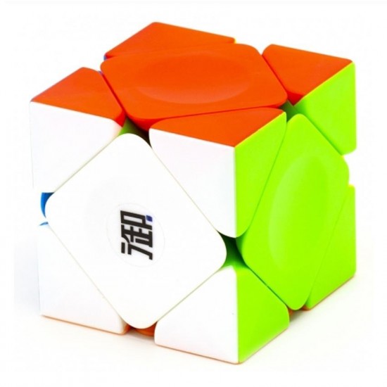 Cub Magic 3x3x3, KungFu Yumo Skewb With Positioning Beads, Stickerless, 345CUB-1