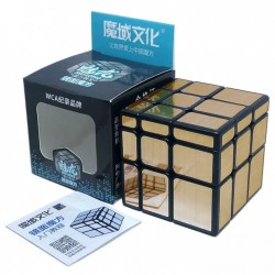 Cub Magic 3x3x3, Moyu MoFang JiaoShi MeiLong Mirror, Gold , 288CUB-1