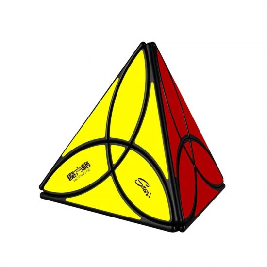 Cub Magic 3x3x3, QiYi Clover Pyraminx, Black, 468CUB-1