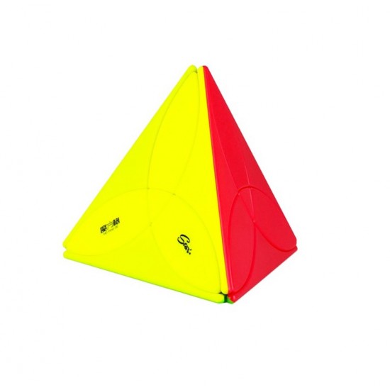 Cub Magic 3x3x3, QiYi Clover Pyraminx, Stickerless, 369CUB-1