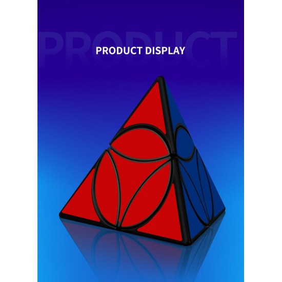 Cub Magic 3x3x3, QiYi Coin Tetrahedron Pyraminx , Black, 301CUB-1