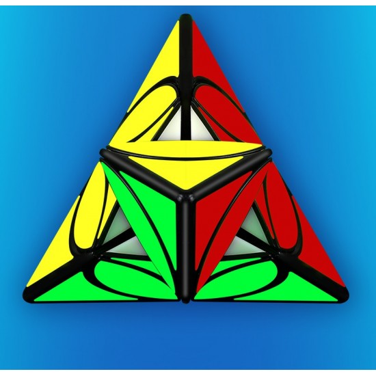Cub Magic 3x3x3, QiYi Coin Tetrahedron Pyraminx , Black, 301CUB-1