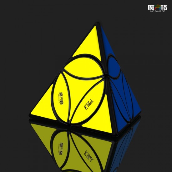 Cub Magic 3x3x3, QiYi Coin Tetrahedron Pyraminx , Black, 301CUB-1
