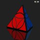 Cub Magic 3x3x3, QiYi Coin Tetrahedron Pyraminx , Black, 301CUB-1