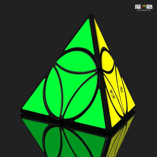 Cub Magic 3x3x3, QiYi Coin Tetrahedron Pyraminx , Black, 301CUB-1