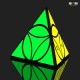 Cub Magic 3x3x3, QiYi Coin Tetrahedron Pyraminx , Black, 301CUB-1