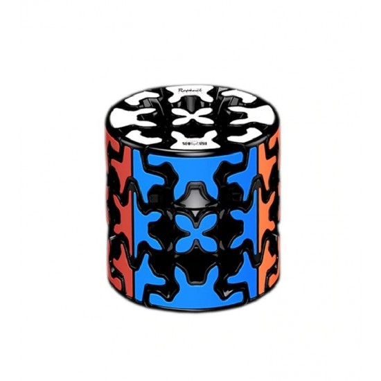 Cub Magic 3x3x3, QiYi Gear Cylinder SpeedCube, Black, 417CUB-1